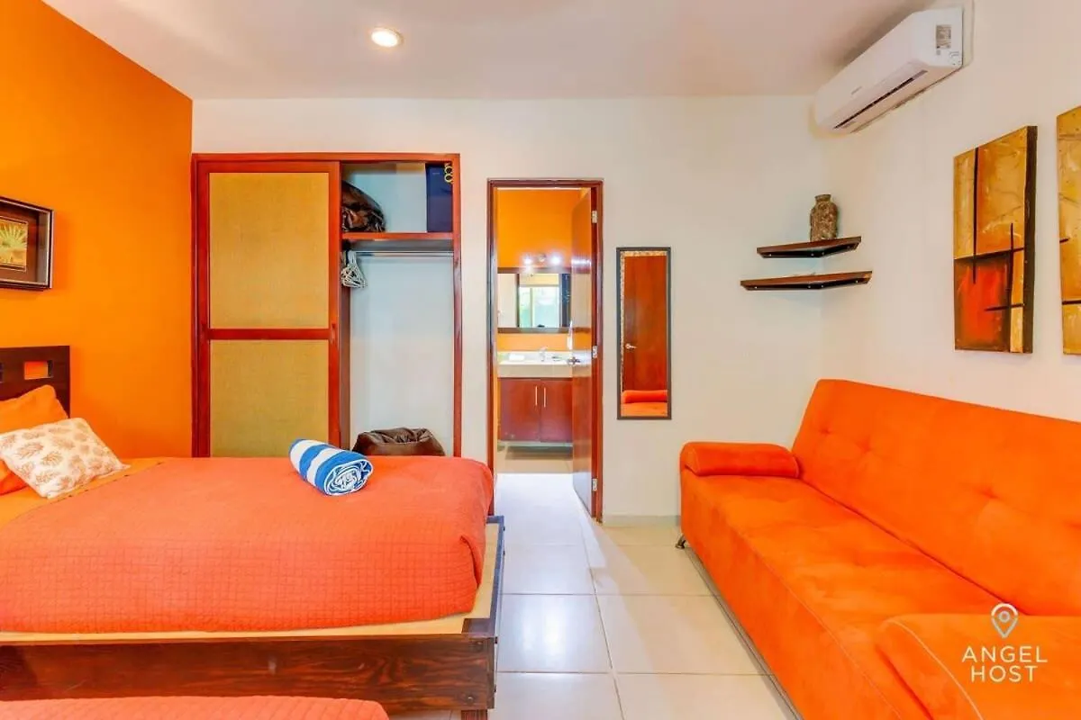 펜션 New Tropical Vibe Condo With Roof Pool Beach 3 Blks 신데 델 카르멘 멕시코