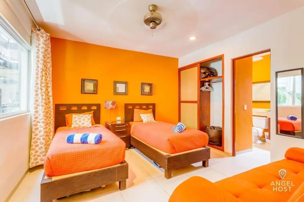 New Tropical Vibe Condo With Roof Pool Beach 3 Blks 신데 델 카르멘 멕시코