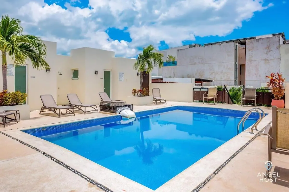 New Tropical Vibe Condo With Roof Pool Beach 3 Blks Playa del Carmen 0*,  Mexico